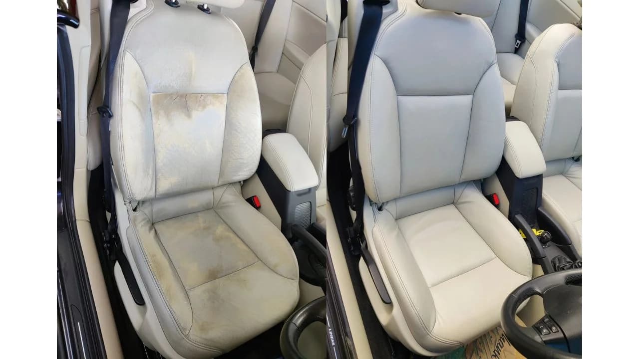 Leather interior repair and restoration
